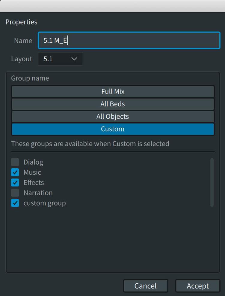 Re-render properties with Custom selected
